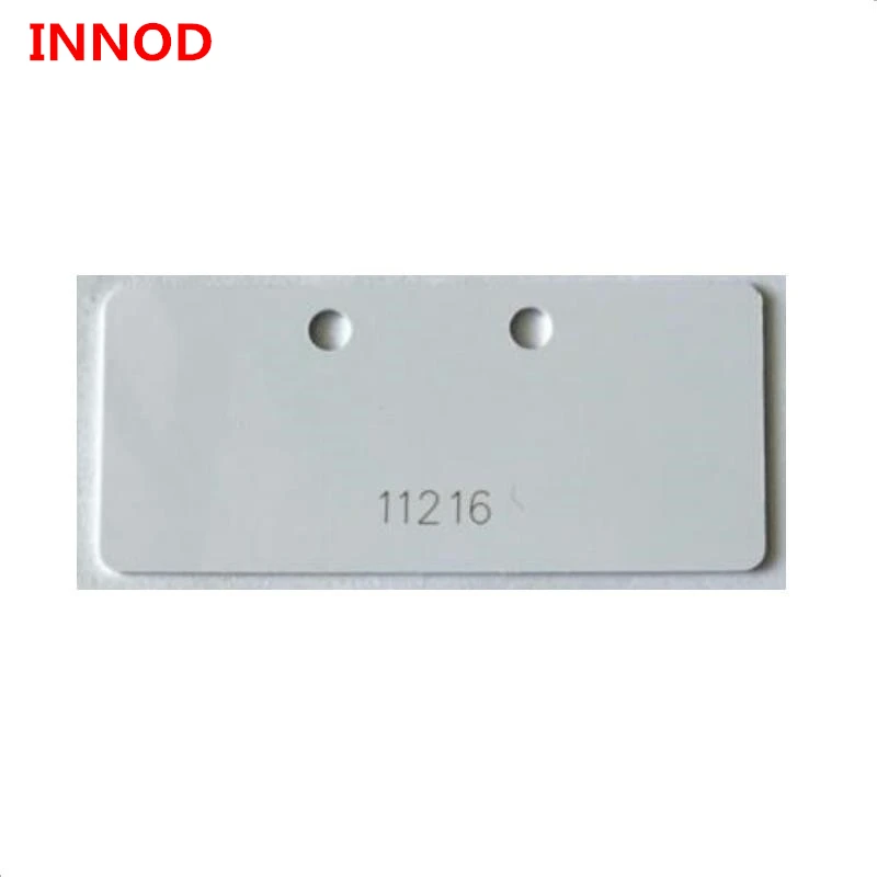 Для печати водонепроницаемые Многоразовые Пластиковые uhf rfid-бирки для обуви с двумя отверстиями ПВХ бирки для синхронизации гонки события 860-960 МГц системы
