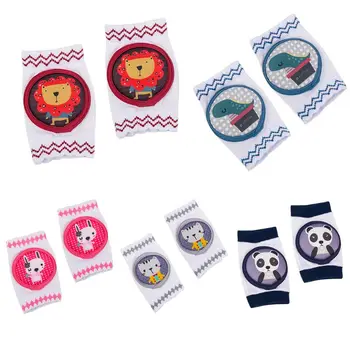 

Infant Baby Knee Protector Pads Cartoon Animal Thick Brace for Crawling Mesh Anti-Slip Toddler Legs Warmer Safety Cover 0-3T