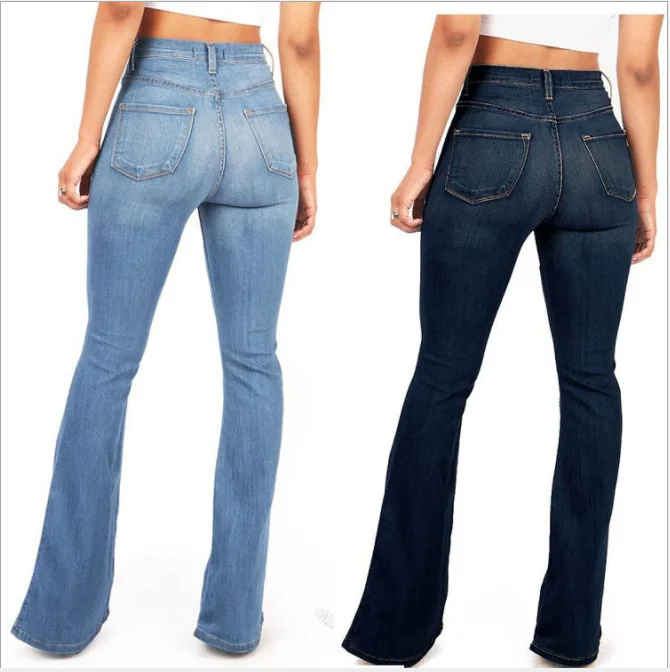 2019 High Waist  Skinny Jeans   Ripped Jeans for Women  Bell Bottom Jeans