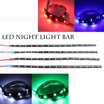 

15PCS * LED SMD 3528 Flexible Waterproof Light Strips Green/Blue/Red/White Lighting for Car Trucks Motorcycle Grill Decoration