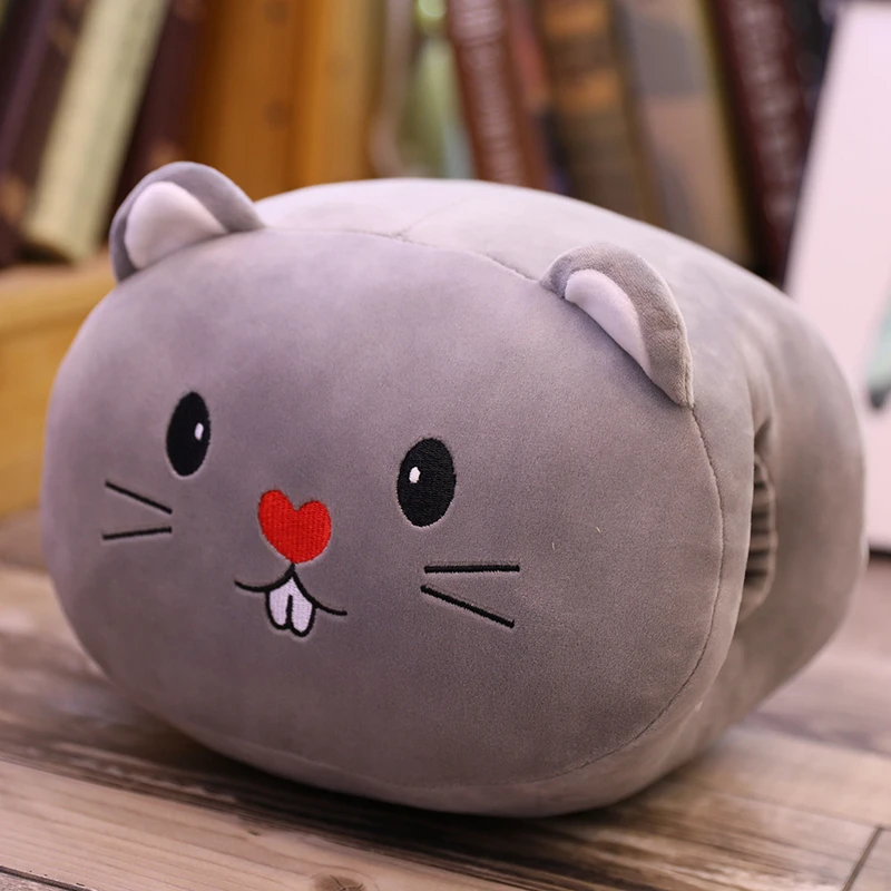 Mouse 1 шт. 30*25 см мультфильм Единорог теплая зимняя подушка для рук теплые плюшевые игрушки мышь динозавр подушка для девочек подарок на день Святого Валентина - Цвет: Mouse