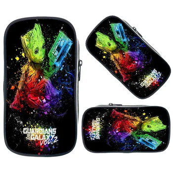 

I Am Groot Cosmetic Bags Boys Girls School Supplies Storage Pouches Large Pencil Case Women Men Fashion Makeup Bags