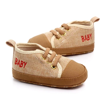 

Spring/Autumn Cotton Baby Boys Shoes For Girls Sneakers Breathable Letter Floral Print Anti-Slip Shoes Soft Soled First Walkers