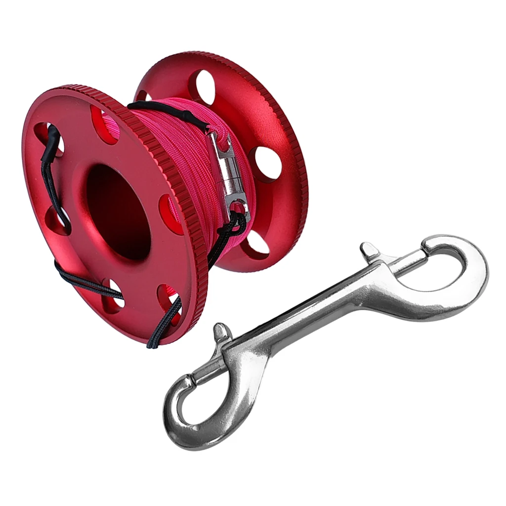 Lightweight Scuba Diving Finger Spool Reel and Replacement 50m/164ft 100ft 30m /20m/66ft Strong Strength Line