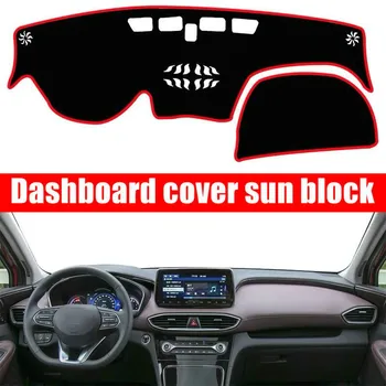 

Car Dashboard Cover Mat Pad Sun Shade Instrument Protect Carpet Accessories For Hyundai Santa Fe IX45 4th Gen 2019