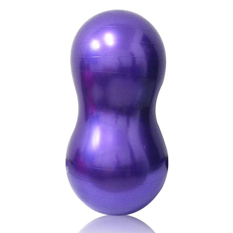 Yoga Supplies Explosion-proof Yoga Peanut Ball Fitness Rehabilitation Physical Therapy Ball-Gray
