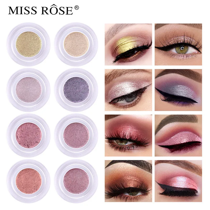 1 шт. MISS ROSE Русалка тени для век блестящие красочные мерцающие блестящий блеск
