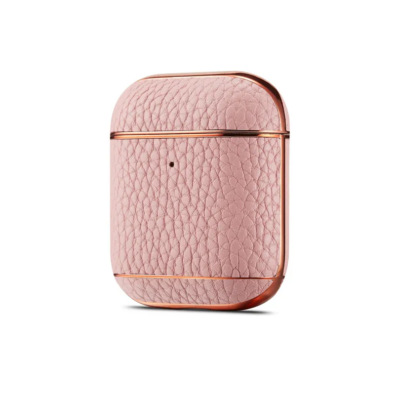 Кожаный чехол для наушников с Litchi рисунком для Apple Airpods, чехол для AirPods, чехол для зарядки AirPods, защитный чехол