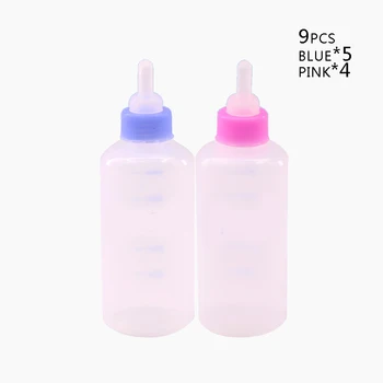 

9pcs Mini Portable Pet Travel 60ml Water Bottle Water Bowl Puppy Cat Drinking Cup Outdoor Water Dispenser Water Feeder Dog Suppl