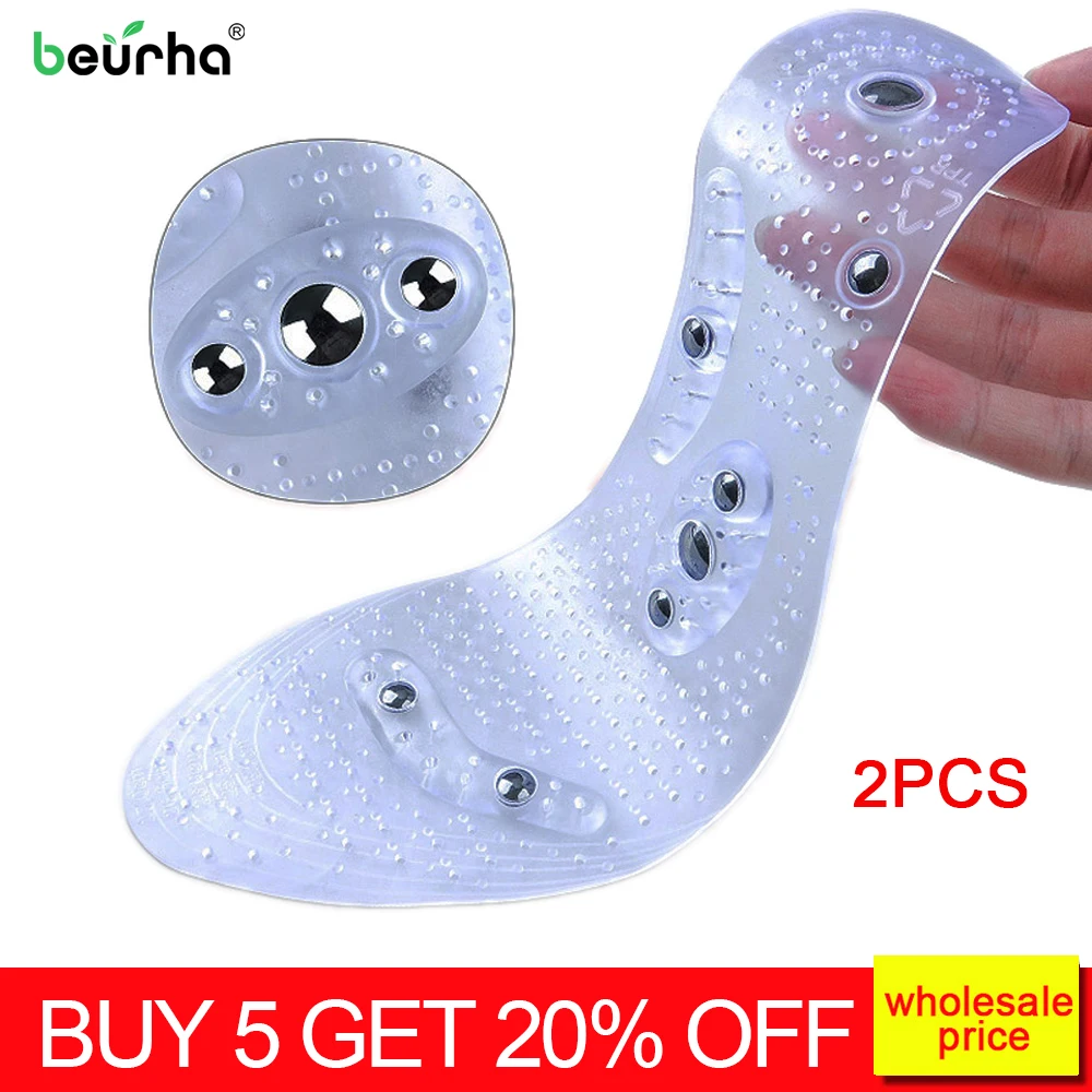 Гель для бега, магнитный массаж ног, стельки для обуви, для мужчин и женщин, терапия для похудения, Акупрессура, стельки, абсорбционные стельки, ортопедическая стелька