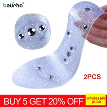 Гель для бега, магнитный массаж ног, стельки для обуви, для мужчин и женщин, терапия для похудения, Акупрессура, стельки, абсорбционные стельки, ортопедическая стелька