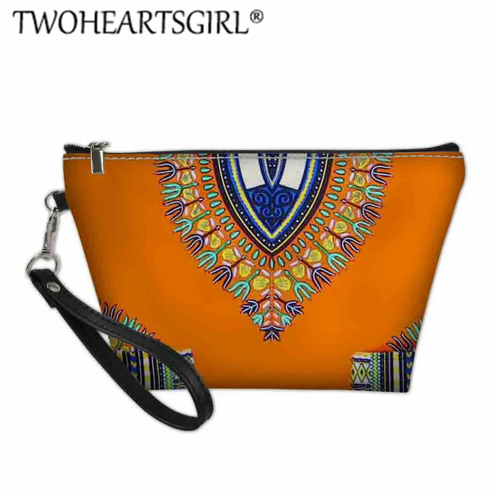 L4961Z8 Twoheartsgirl Африканский Дашики мексиканское пончо хиппи племенной этнический Boho дорожный Органайзер маленькая косметичка для женщин косметички - Цвет: L4961Z8