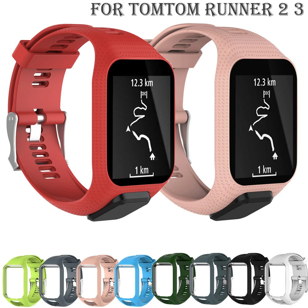 Correa para Tomtom 3 Spark Cardio Music Adventurer 2, pulsera de silicona deportiva, repuesto|Correas reloj| - AliExpress