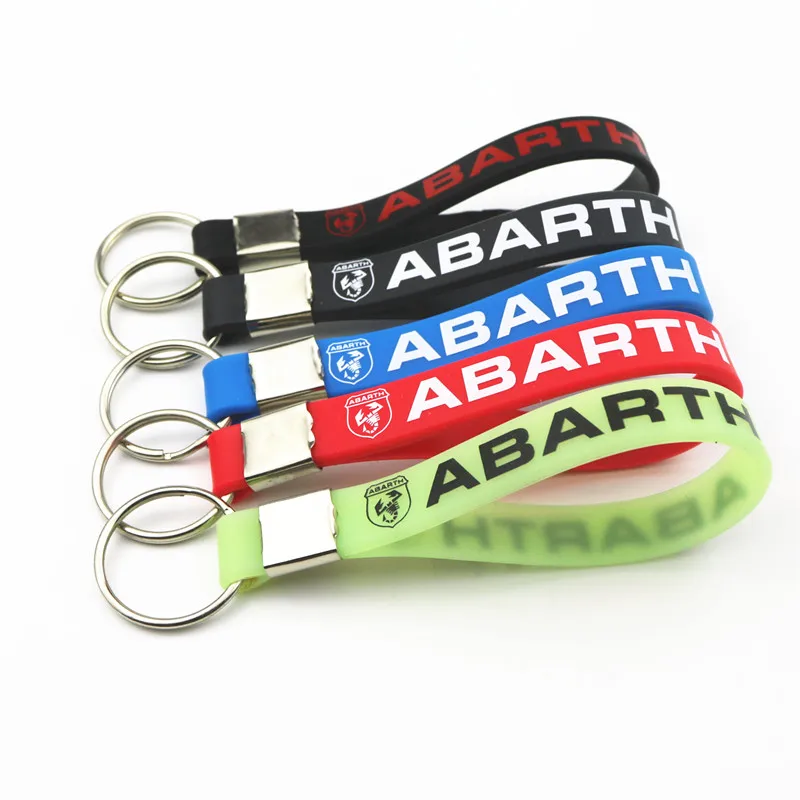 Светящаяся силиконовая эмблема значок автомобильный брелок для Fiat Punto Abarth 500 124 Stilo Ducato аксессуары Palio автомобильный Стайлинг