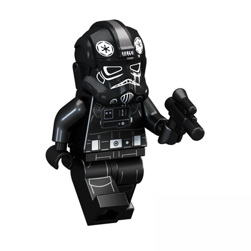 Для звездных войн имперский шок Звездные войны TIE fighter pilot Snowtrooper death shore Sand storm trooper строительные блоки игрушки - Цвет: Светло-голубой