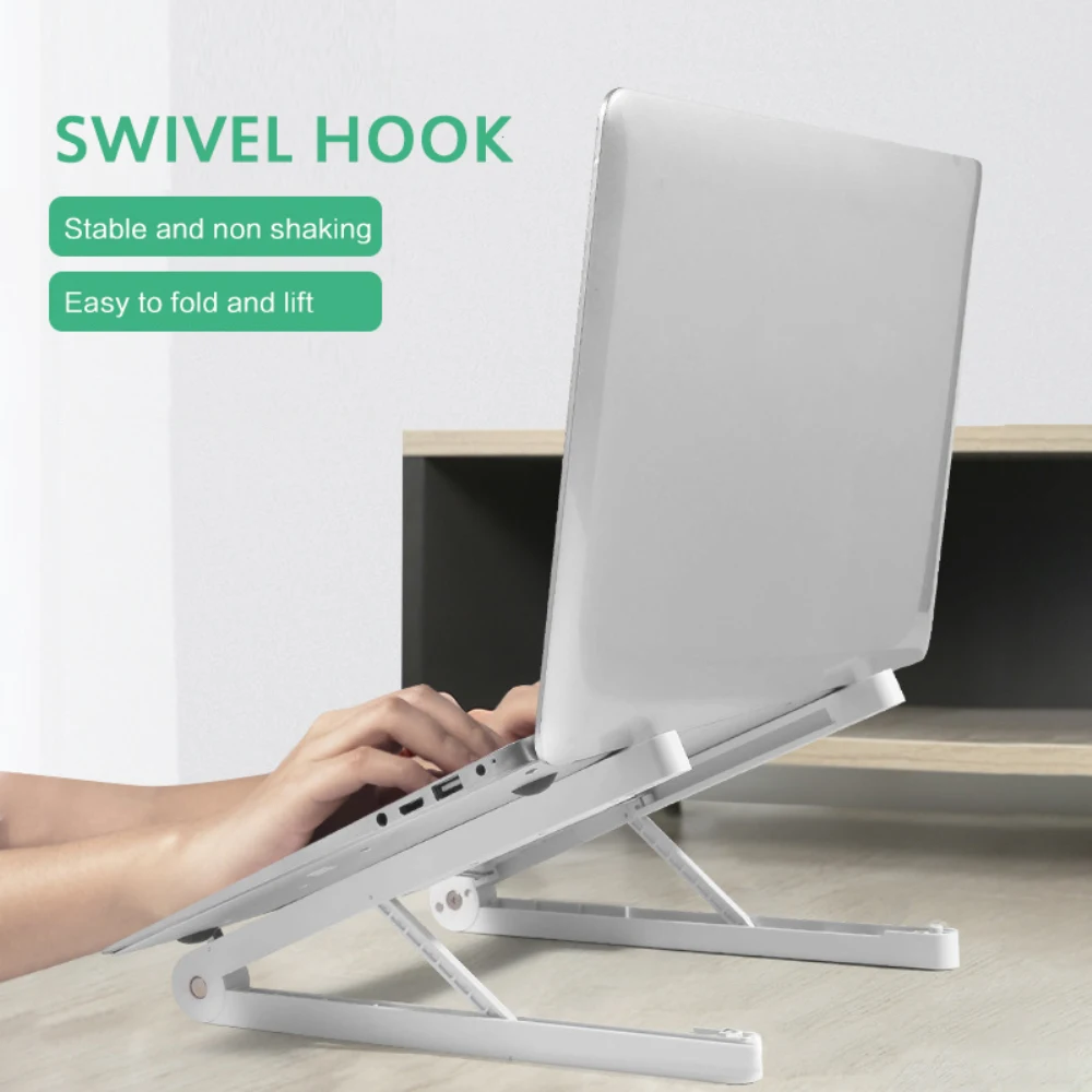 

Foldable Adjustable Laptop Stand Folding Holder For Notebook Computer Bracket Lifting Cooling Holder Non-slip Stand Accessory