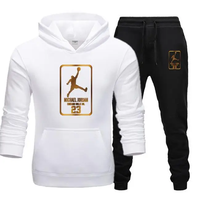 white black241-242 Новинка брендовая Новая мода JORDAN 23 Мужская спортивная одежда с принтом мужские толстовки пуловер хип-хоп мужской спортивный костюм толстовки Одежда - Цвет: white black241-242