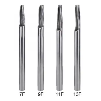 

4pcs/set 7F/9F/11F/13F Disposable Tattoo Tube Black Tattoo Nozzle Tips For Long Needles