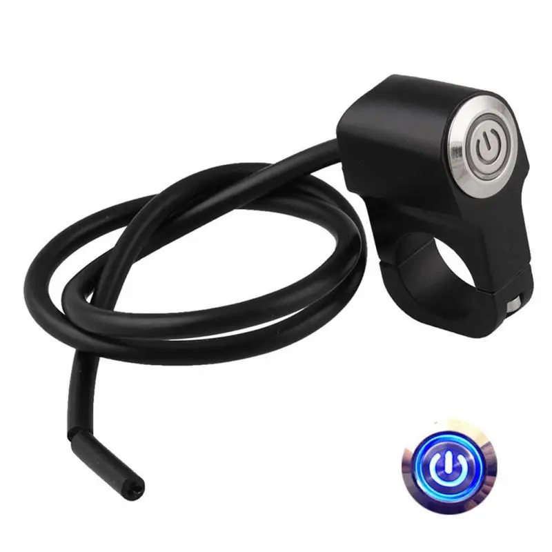 qiguch66 мотоцикл руль управления переключатель кнопка головной светильник индикатор светильник, 22 мм мотоцикл руль крепление опасности B