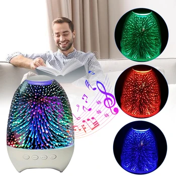 

Night Light Wireless Portable Bluetooth Speakers Crack LED USB Radio FM MP3 Stereo Sound Speaker For Computer Mobile Phone