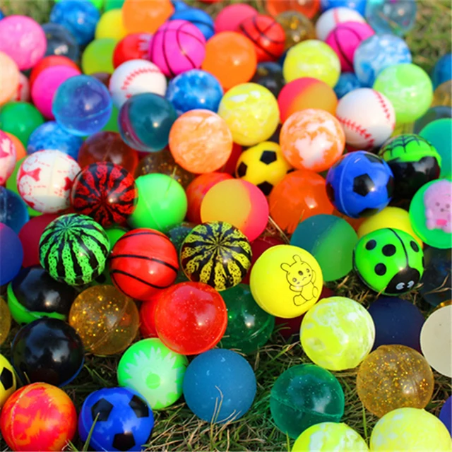 5pcs Funny Toy Balls Mixed Bouncy Ball Solid Floating Bouncing Child Elastic Rubber Ball Of Pinball Bouncy Toys For Chuldren 4