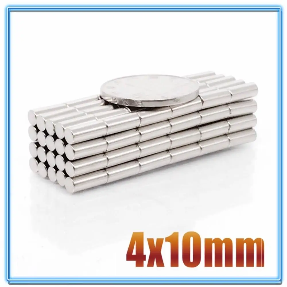 100Pcs Mini Small N35 Round Magnet 4x1 4x1.5 4x2 4x3 4x10 mm Neodymium Magnet Permanent NdFeB Super Strong Powerful Magnets 4*2