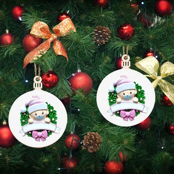 

2020 Happy New Year Christmas Ornaments Wooden Hanging Pendants Christmas Decorations For Family Personalized Party