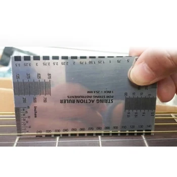 

1 Pcs Guitar Accessories String Action Gauge Ruler Baroque Guitar Bass String Pitch Luthier Tool Steel String