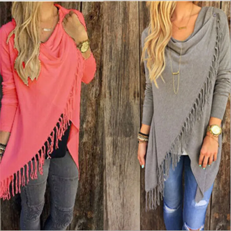 knit sweater women harajuku cardigan plus size girls sweaters casual 2019 o-neck cardigans tassel knitted cute