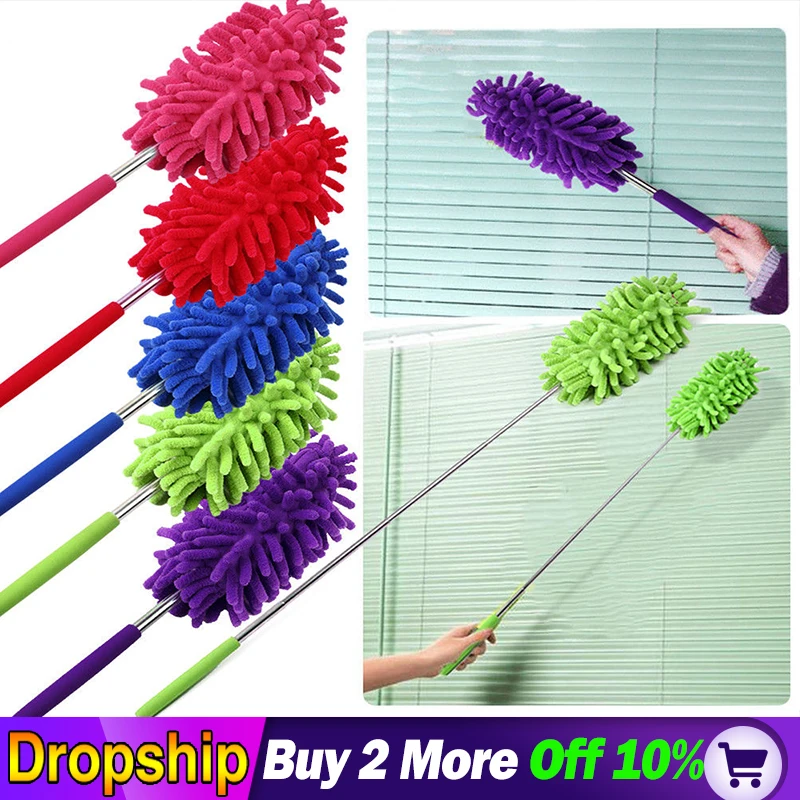 

Telescopic Microfibre Duster Extendable Cleaning Home Car Cleaner Dust Handle Lint Clothes Handheld Dust Fluff Fuzz Fabrics