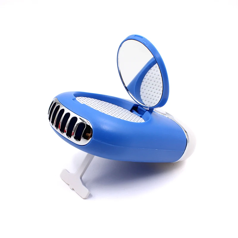 blue Мини USB фен для ресниц с зеркалом кондиционер, вентилятор, приклеенные ресницы, специальный фен, инструмент для красоты - Цвет: blue