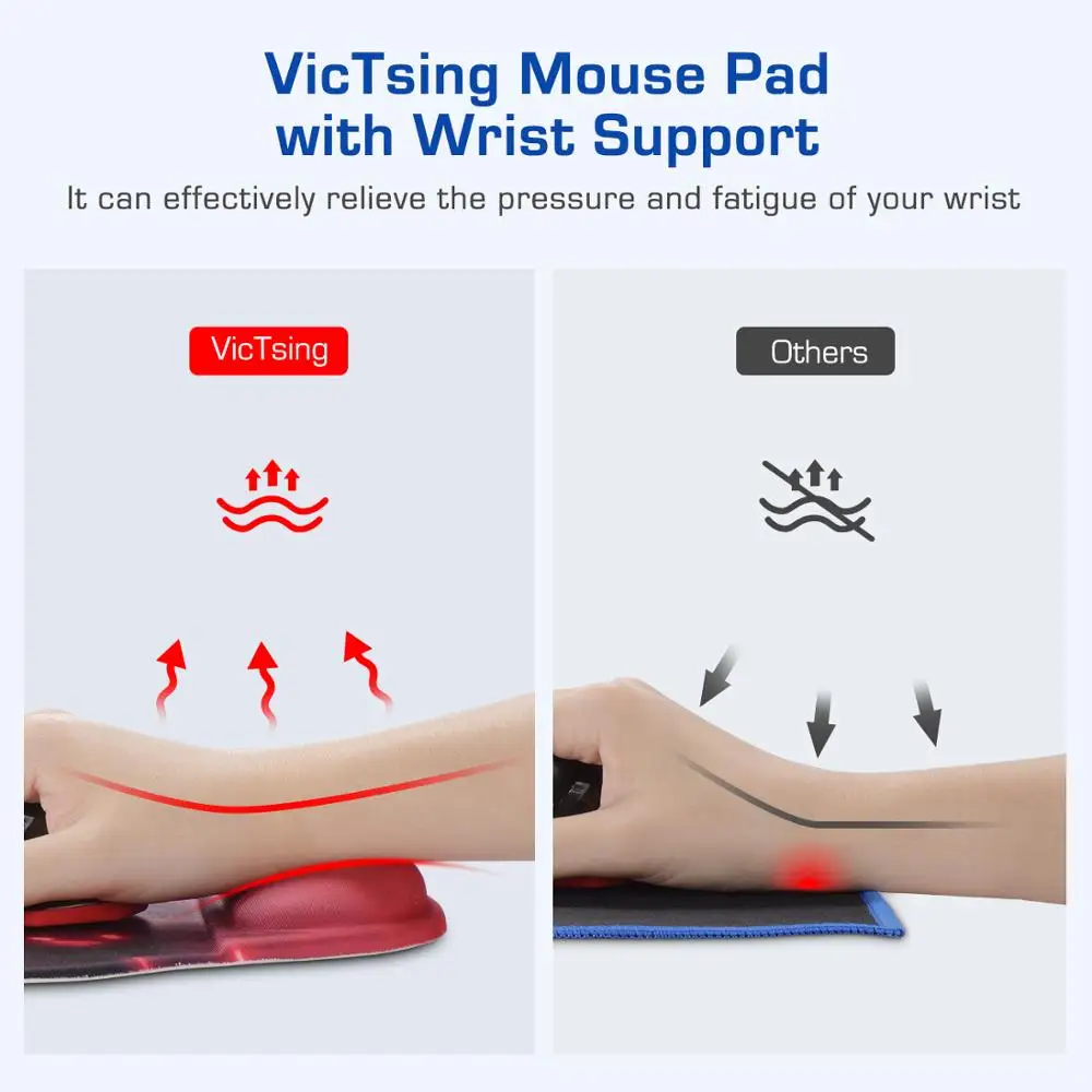 VicTsing игровой Противоскользящий мышь коврик Кожаный игровой коврик для мыши накладка на стол универсальный удобный для Дома Офиса ноутбука ПК