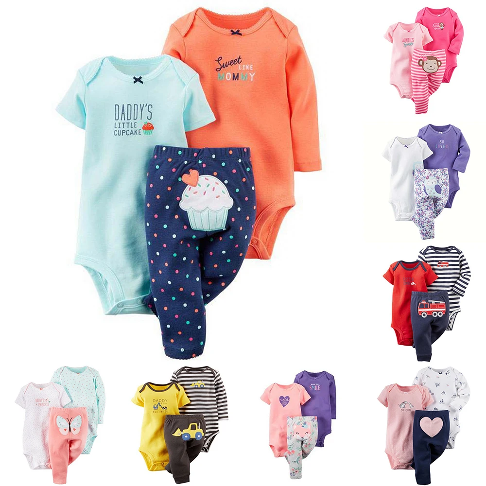 

Newborn Baby Boy Girl Romper Clothes Set Cotton Dinosaur Cartoon Long Sleeve Jumpsuit Pants 2PC Outfit Set Toddler Custome