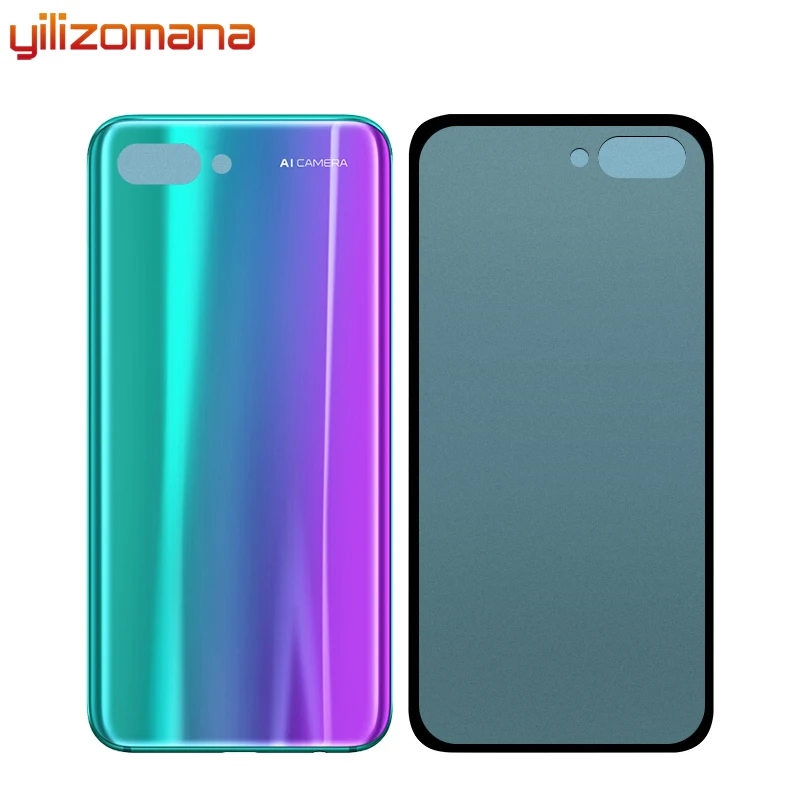 YILIZOMANA задний стеклянный корпус для huawei Honor 10 задняя крышка Запасные части крышка батареи задняя дверь