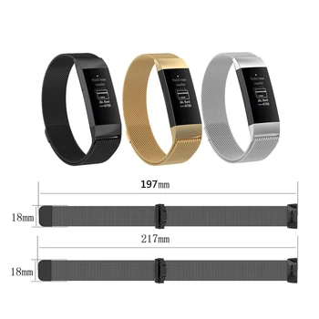 

Stainless steel strap For Fitbit charge 4 Smart watch Milanese Magnetic loop band bracelet watchband For Fitbit charge4 3 3se