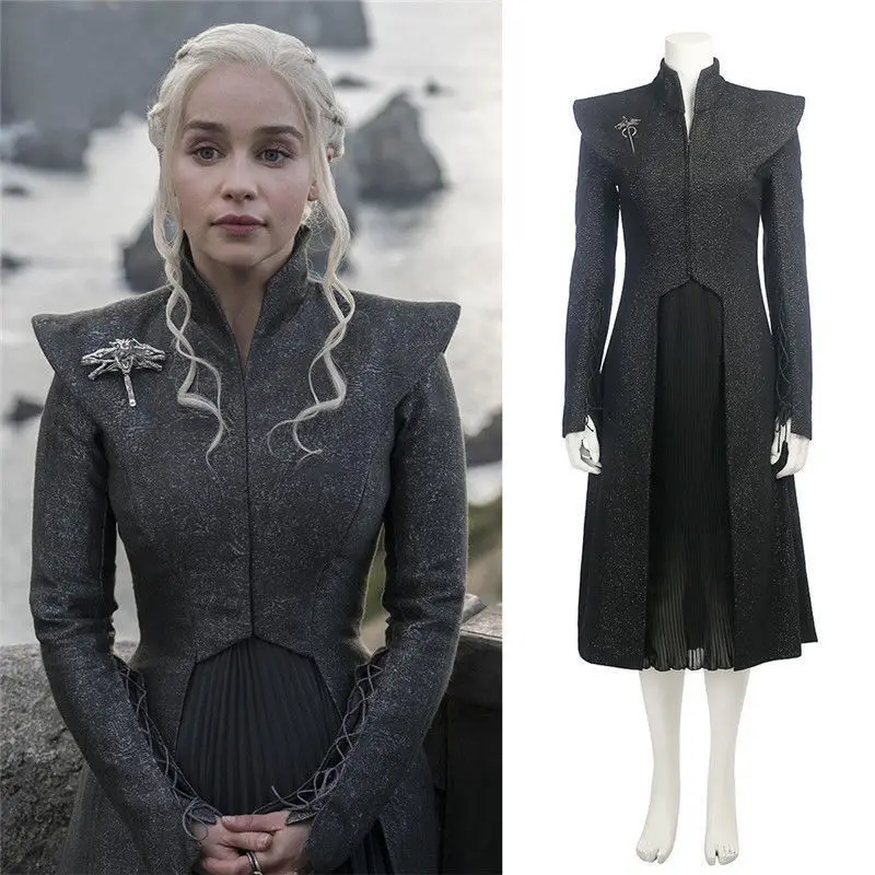 Фильм Игра престолов сезон 7 Daenerys Таргариен косплей костюм для женщин и девочек Хэллоуин Карнавал Униформа на заказ полный комплект