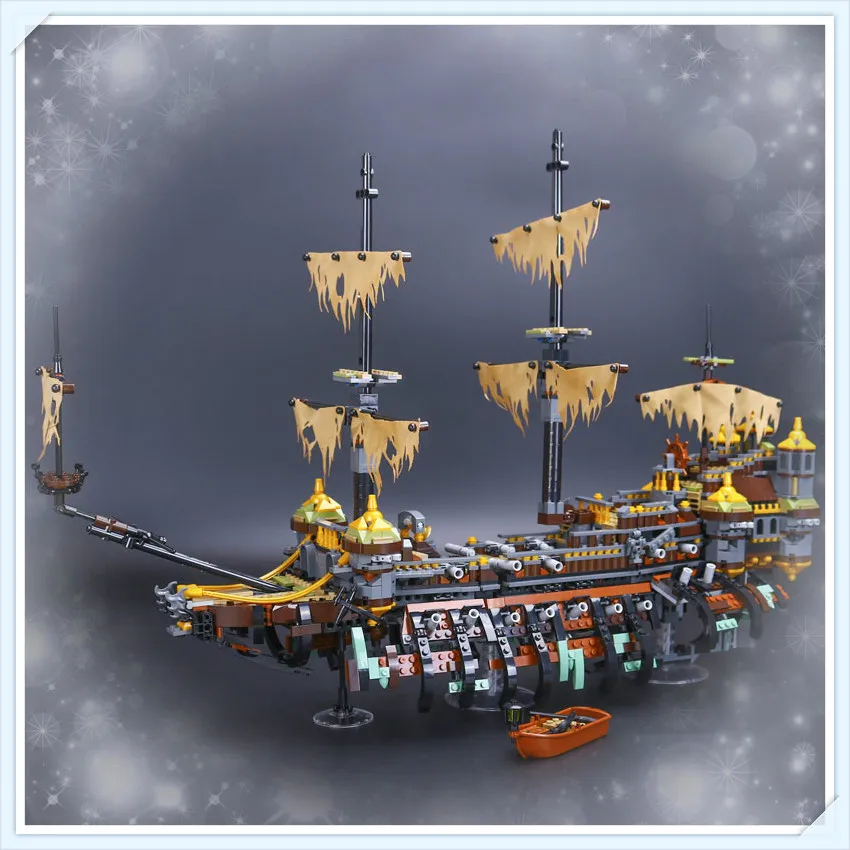 Silent Mary совместимый 71042 строительные блоки кирпичи детские игрушки DIY Gift16042 Пираты Карибского фильма капитан Джек
