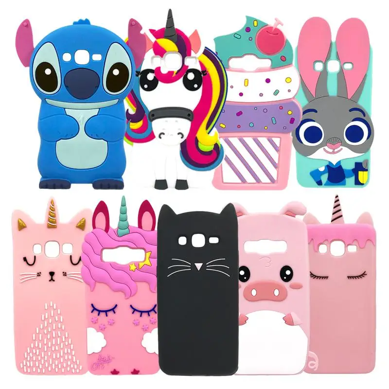 Чехол с 3D рисунком для samsung Galaxy J2 Prime G532 G532F Grand Plus Minnie Stitch Cat чехол телефон