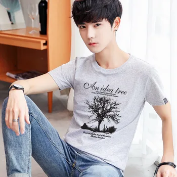 

Summer new women's street letter characters print loose short-sleeved T-shirt 40.06