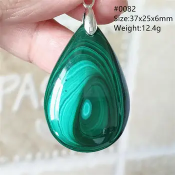 

Newly Natural Malachite Green Chrysocolla Pendant 37x25x6mm Energy Women Men Rectangle Jewelry AAAAA