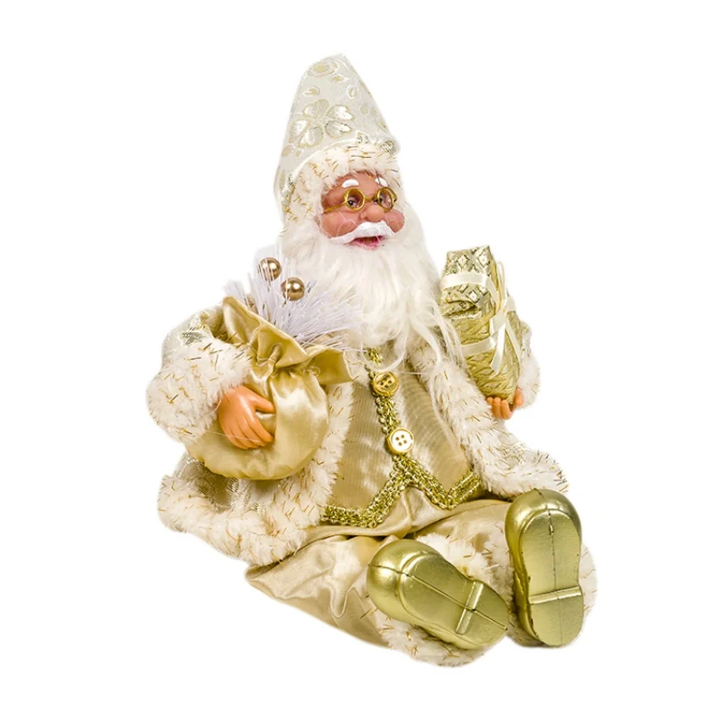 Санта-Клаус куклы праздничные Рождественское украшение, статуэтка Коллекция подарков Украшение стола рождественские магниты на холодильник с Санта Клаусом - Цвет: B