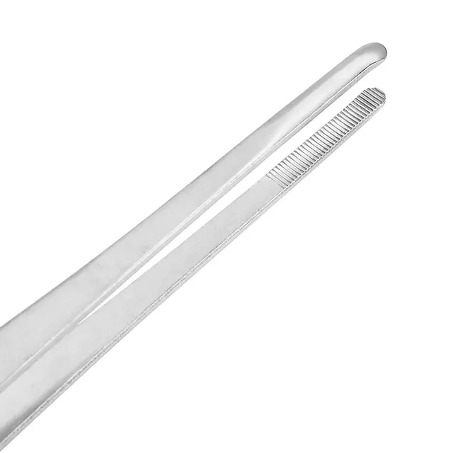 30 Cm/12 ' Hosszú Konyhai Csipesz Rozsdamentes Acél Ételek Egyenes Csipeszek A Kerti Grillhez Piknik Bbq Szerszámok - Image 6