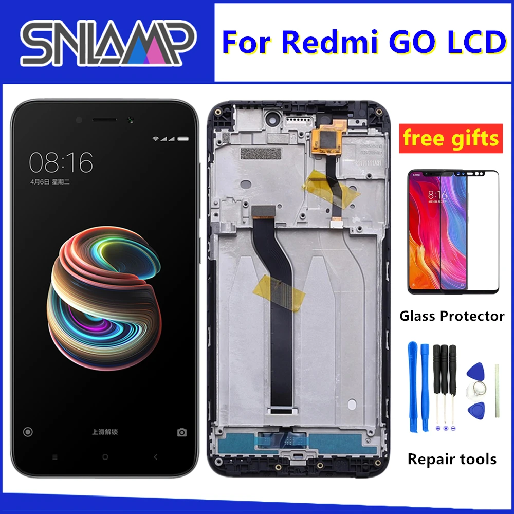 Качество AAA для 5 0 &quotXiaomi Redmi Go ЖК-экран с рамкой + сенсорная панель дигитайзер 1280*720