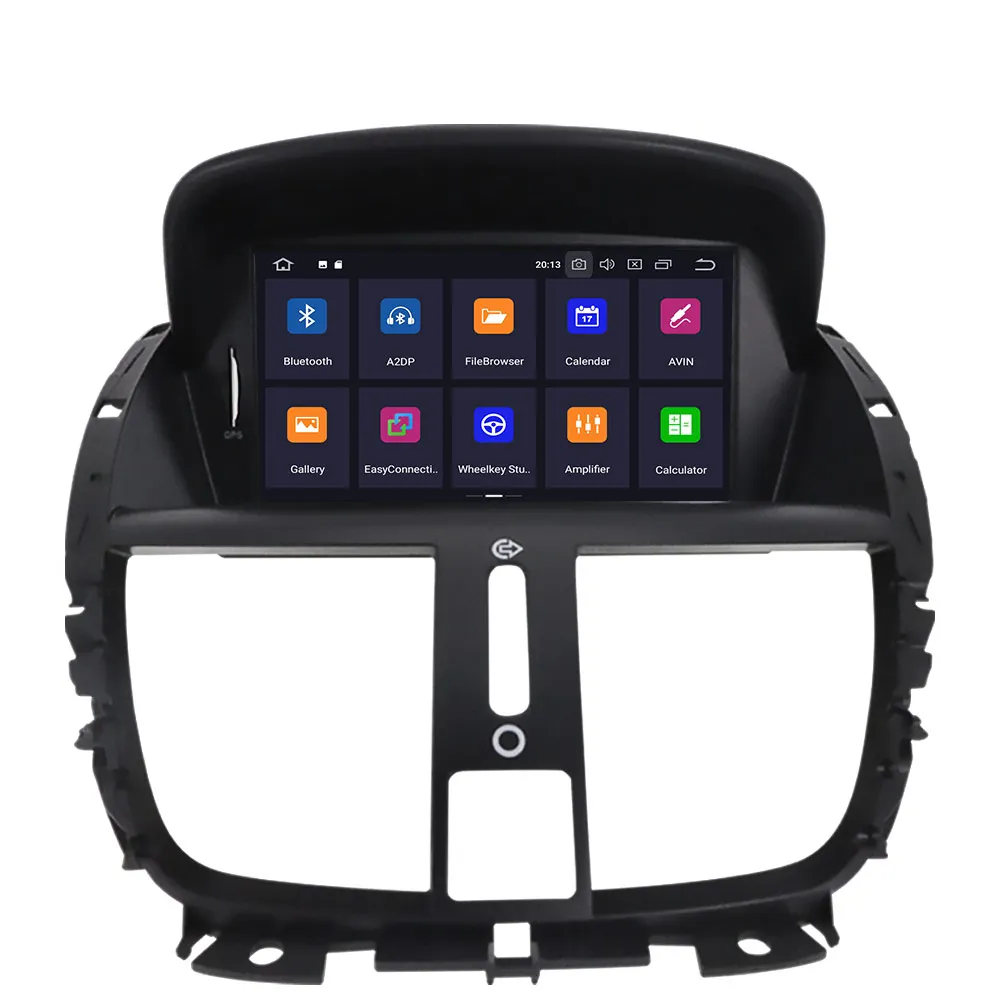 DSP Android 9.0 Car Stereo Smart Multimedia DVD Player GPS for Peugeot 207 2008-2014 Audio Video radio tape recorder head unit