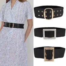 Fashion Adjustable Wide Stretch Decorative Waistband Elastic Belts Waist Strap Waist Belts
