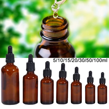 

5/10/15/20/30/50 / 100ml Plastic Empty Compressible Dropper Sampler Liquid Eye Bottle