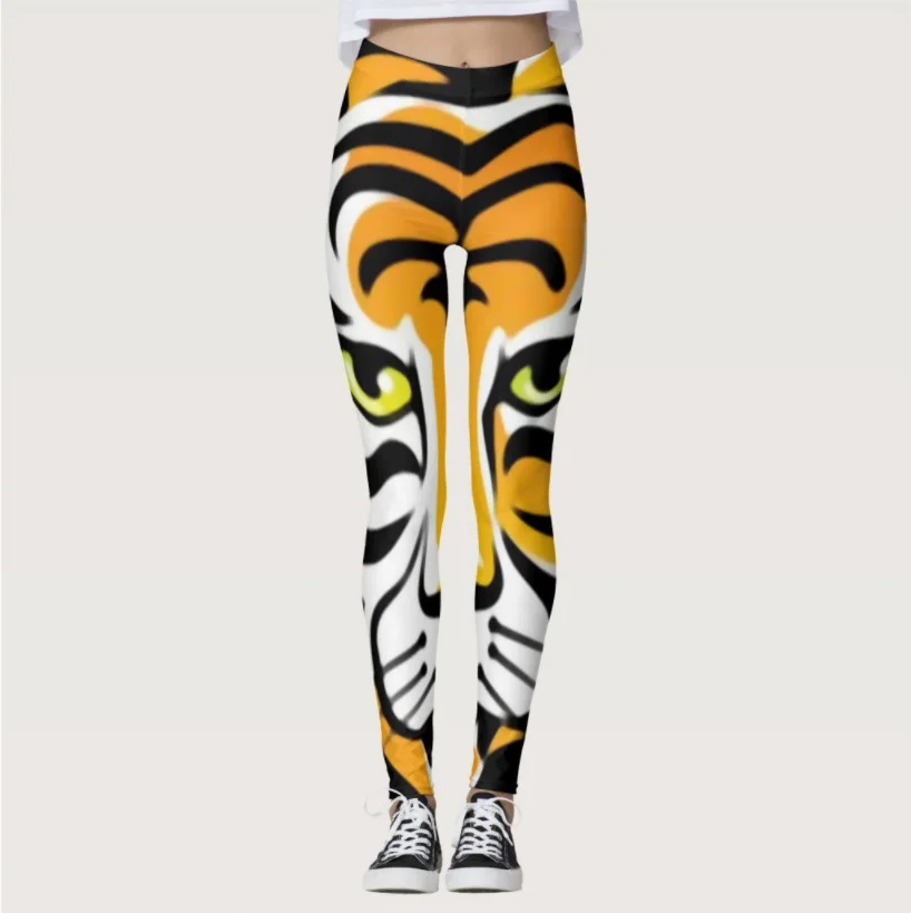 NADANBAO Seamless Slim Legging 3D Tiger Pattern Fashion Leggins Mid Waist PUSH UP Fitness Workou Pants Women Leopard Legging New capri leggings