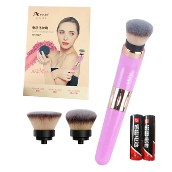 

New Electric Makeup Brush With 360 Degree Rotating Automatic Smart Cosmetics Blushes Kit With 2 Make-up Head