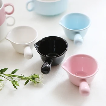 

China Milk Jug 85ml British Pastoral Porcelain Creamer Europe Ceramic Tea Coffee Pitcher Espresso Cup lo1128415