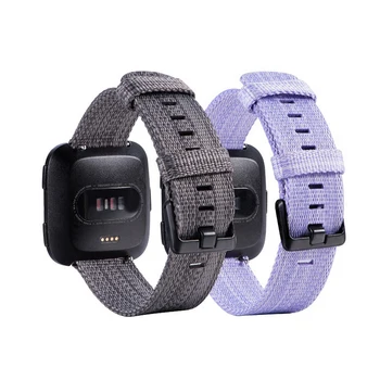 

New Breathable Woven Fabric Strap Bands Compatible for Fitbit Versa/Fitbit Versa 2/Fitbit Versa Lite for Women Men